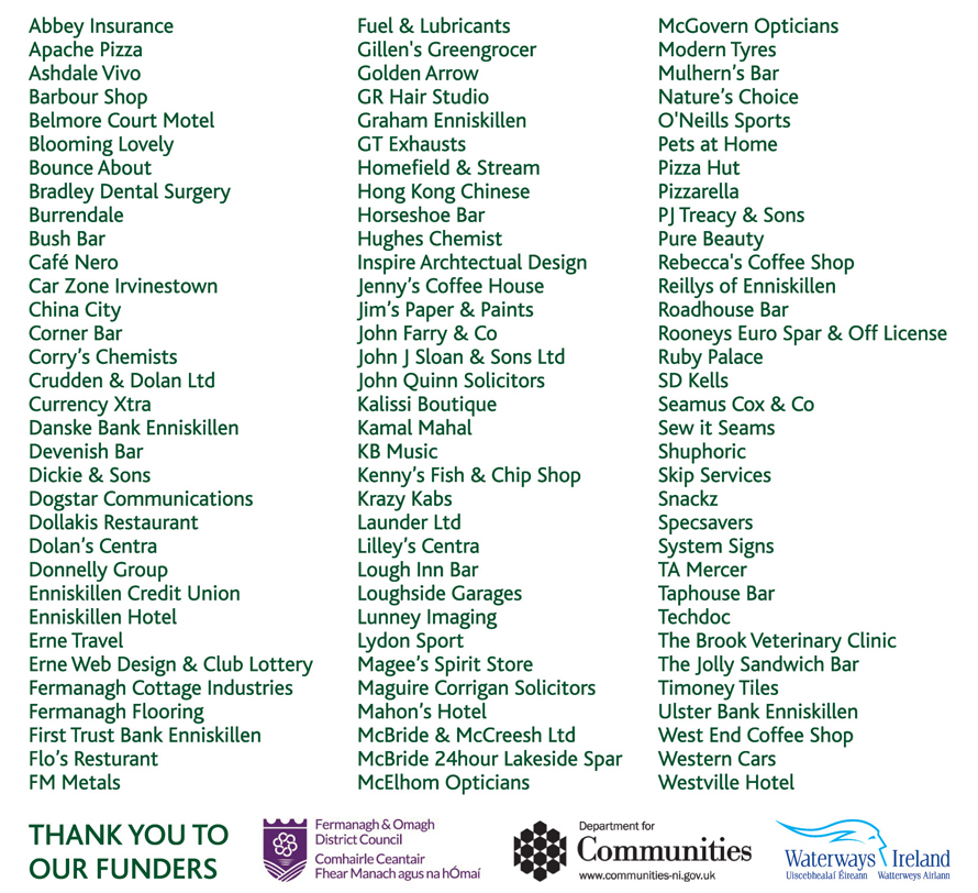 Project St.Patrick 2017 Festival Contributors Project St.Patrick 2017 Festival Contributors